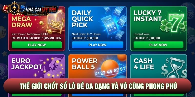 Thế giới chốt số lô đề đa dạng và vô cùng phong phú Thế giới chốt số lô đề đa dạng và vô cùng phong phú